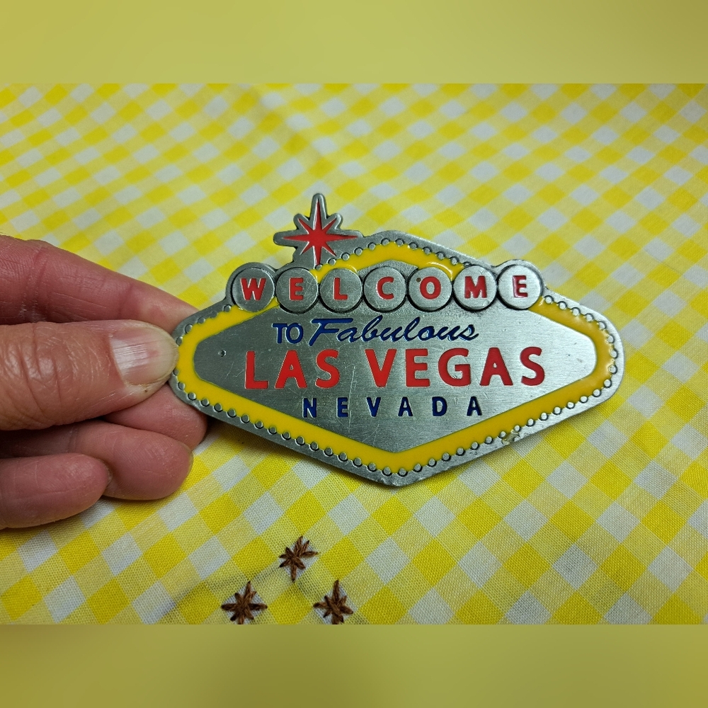Welcome To Fabulous Las Vegas Nevada  Souvenir Belt Buckle